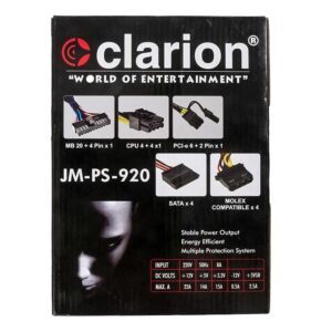 Clarion 800 Watts SMPS JM-PS-920