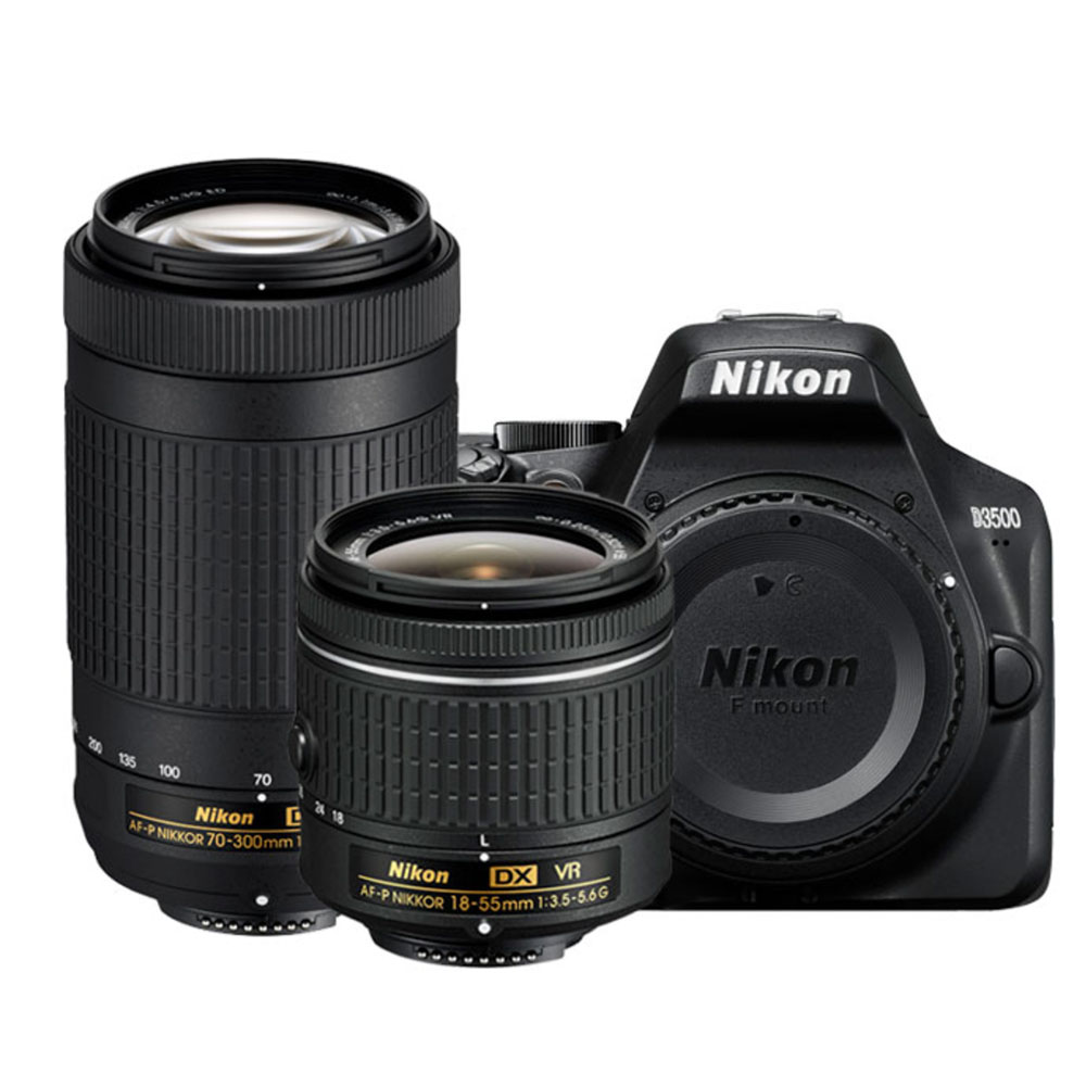 NIKON D5600 DSLR Camera Body with Dual Lens: AF-P DX Nikkor 18