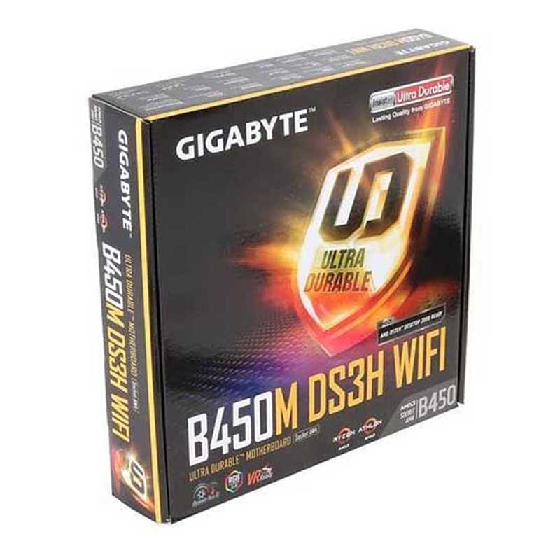 GIGABYTE B450M DS3H WIFI AM4 AMD B450 SATA 6Gb/s Micro ATX AMD Motherboard  