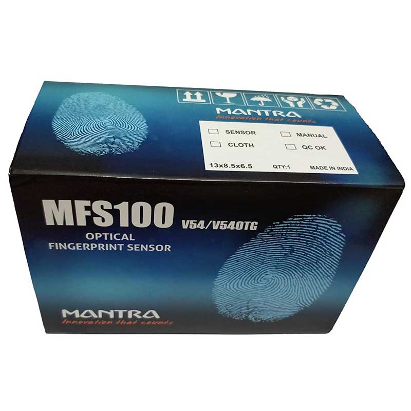 Mantra MFS100 Finger Print Scanner (Silver-Black) - The Compustar
