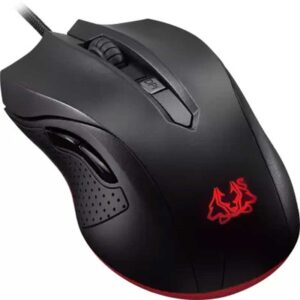 ASUS Cerberus Optical Gaming Mouse | Ambidextrous Controls for Left & Right Handed Gamers | Wired Mouse for PC | 6 Buttons | Sweatproof and Slip-Resistant Design