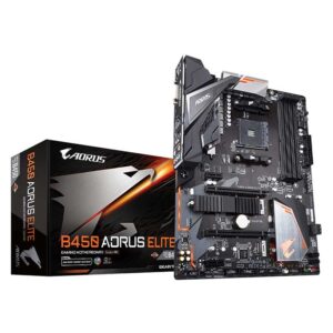 Gigabyte B450 AORUS ELITE (AMD Ryzen AM4/ M.2 Thermal Guard/Hmdi/DVI/USB 3.1/DDR4/ATX/Motherboard)