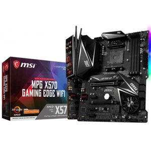 MSI  MPG X570 Gaming Edge WiFi Gaming Motherboard (AMD AM4, DDR4, PCIe 4.0, SATA 6Gb/s, M.2, USB 3.2 Gen 2, Wi-Fi AC, HDMI, ATX)