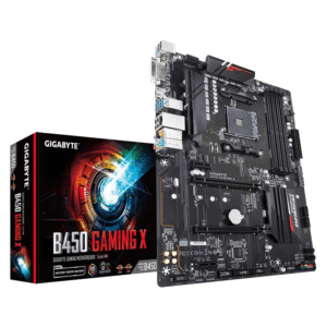 GIGABYTE B450 Gaming X  Gaming Motherboard (Hybrid Digital PWM, NVMe PCIe Gen3 x4 M.2, RGB Fusion 2.0)