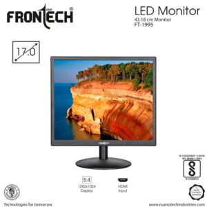 Frontech 17 inch Hd Monitor (SQUARE LED Monitor ,VGA , HDMI INPUT)FT-1995