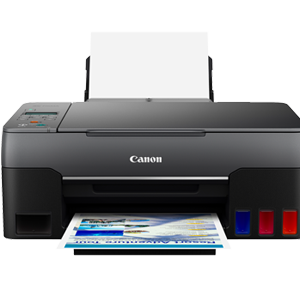 Canon G3060 Multi-function Color Printer with Voice Activated Printing Google Assistant and Alexa  (Black, Refillable Ink Tank)