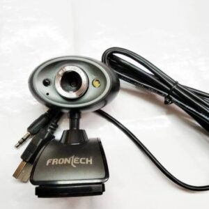 Frontech E-Cam FT-2254 Webcam Built in Mic with LED Lights for PC Web Cam for Video Calling