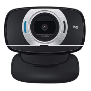 Logitech C615 Portable Webcam (Full HD 1080p/30fps, Widescreen HD Video Calling, Foldable, HD Light Correction, Autofocus, Noise Reduction)