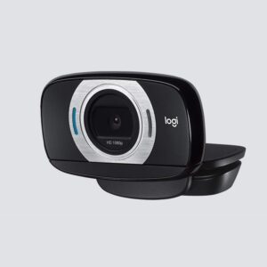 Logitech C615 Portable Webcam (Full HD 1080p/30fps, Widescreen HD Video Calling, Foldable, HD Light Correction, Autofocus, Noise Reduction)