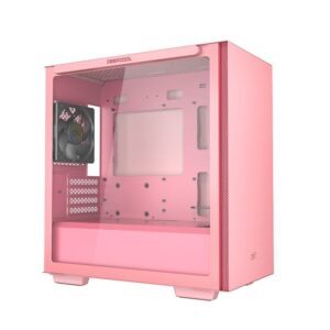 DEEPCOOL MACUBE 110 ATX MID TOWER TEMPERED GLASS PINK CABINET (R-MACUBE110-PRNGM1N-A-1)