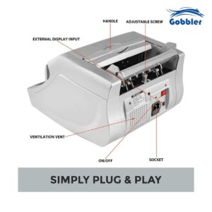 GOBBLER GB-4388-MG Business-Grade Note Counting Machine with Fake Note Detection with LED Display